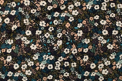 Canvas Cotton Gabardine Twill - Flower Harvest
