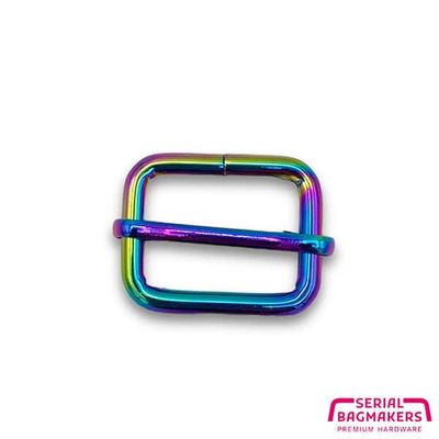 Schuifgesp met los tussenstuk rainbow 25 mm
