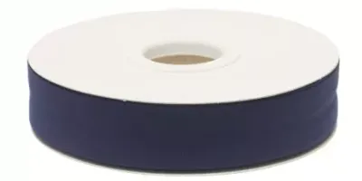 Biaisband gevouwen donkerblauw 20 mm
