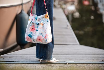 Canvas Cotton Gabardine Twill - Roses on Canvas