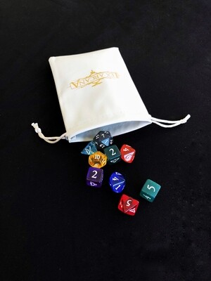 Lex Arcana - Gemstone Dice Set and Paper Minies
