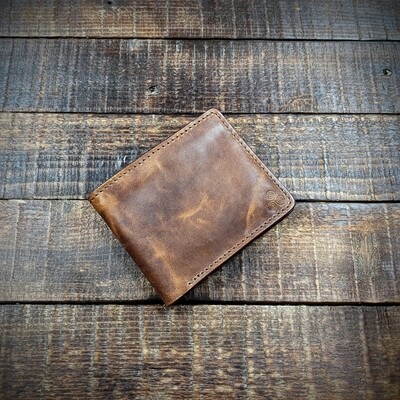 Large Bifold Wallet (Vintage Brown)