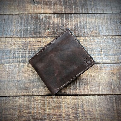 Large Bifold Wallet (Vintage Dark Brown)