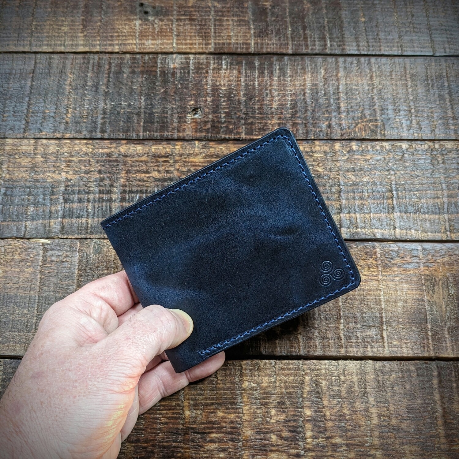 Large Bifold Wallet (Vintage Blue)