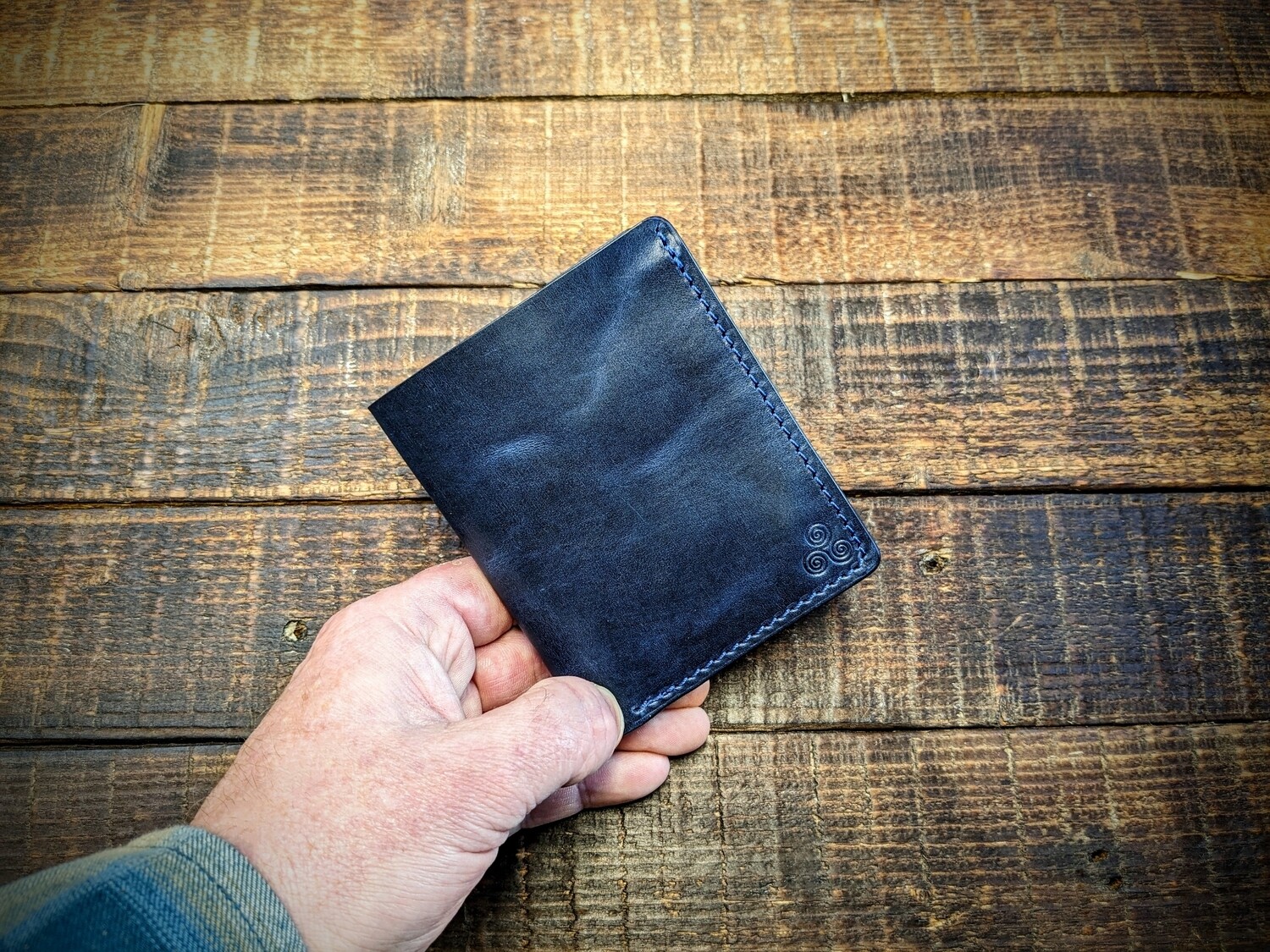 Medium Bifold Wallet (Vintage Blue)