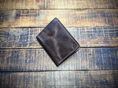 Medium Bifold Wallet (Vintage Dark Brown)