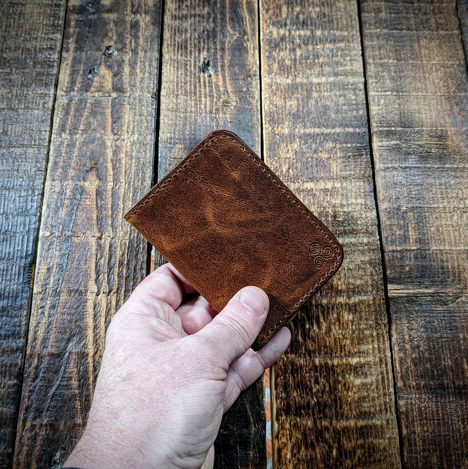 Folded Minimalist Wallet (Vintage Brown)