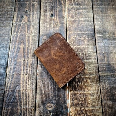 Folded Minimalist Wallet (Vintage Brown)