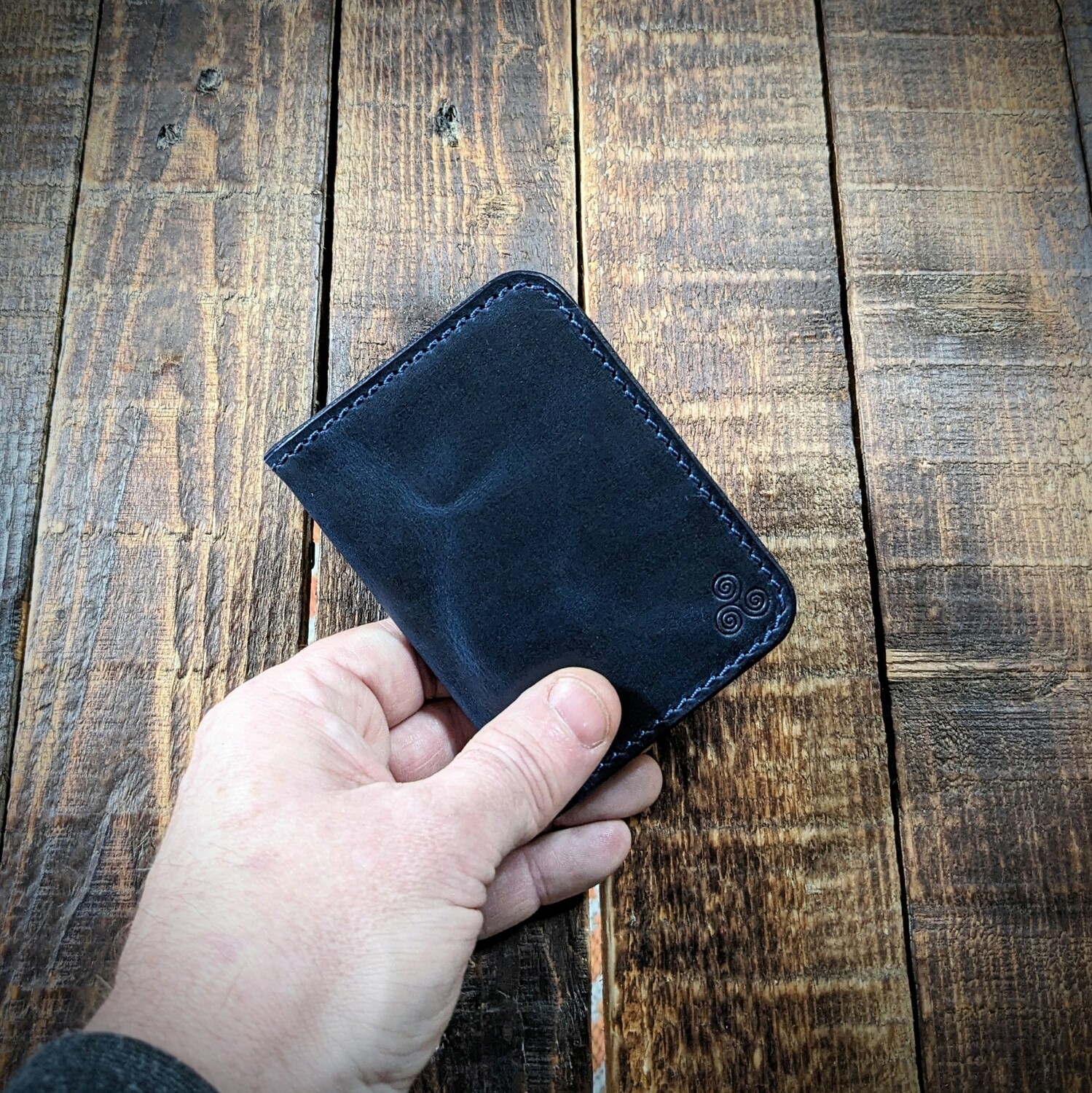 Folded Minimalist Wallet (Vintage Blue)
