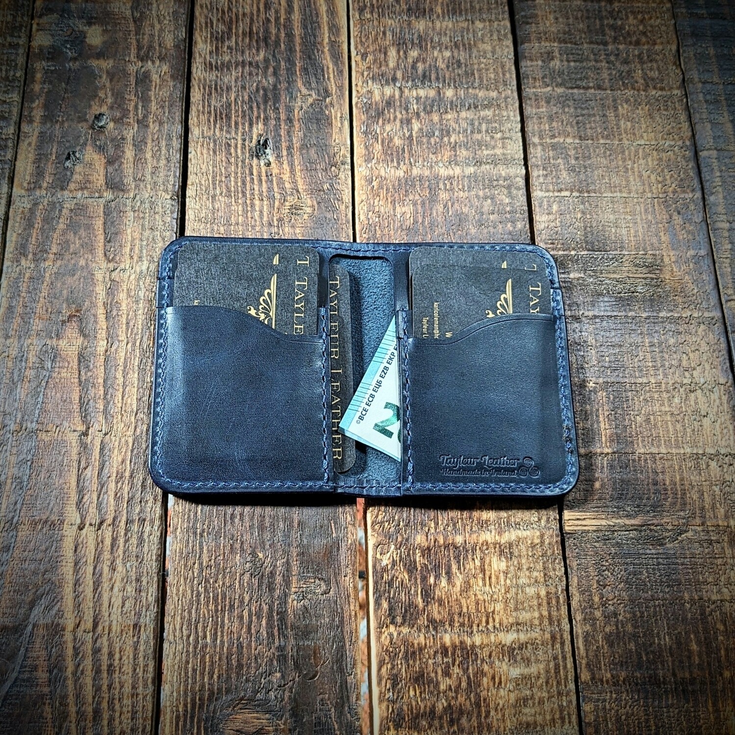 Folded Minimalist Wallet (Vintage Blue)
