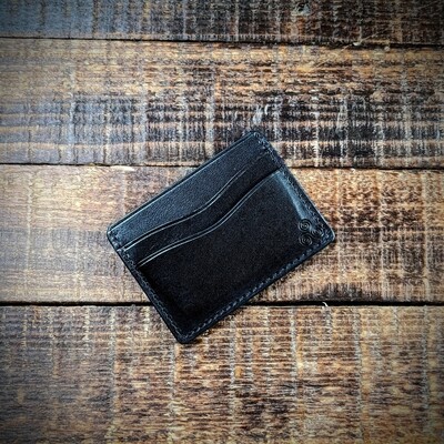 Three-Pocket Minimalist Wallet (Black)
