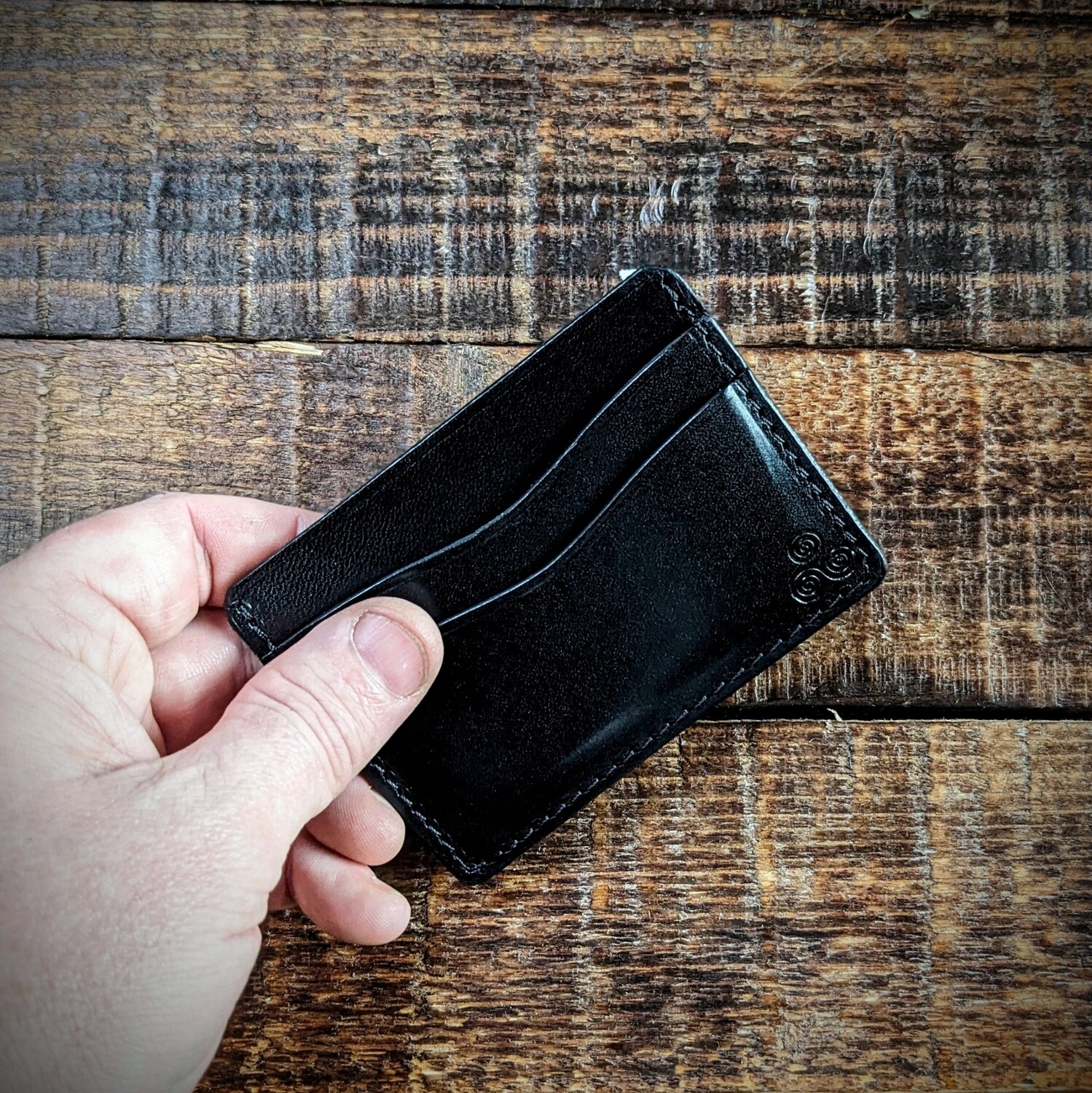 Three-Pocket Minimalist Wallet (Black)