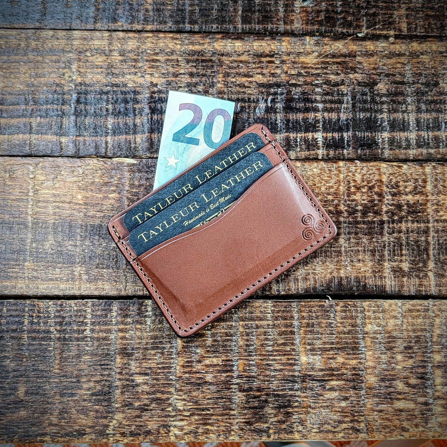 Three-Pocket Minimalist Wallet (Brown)