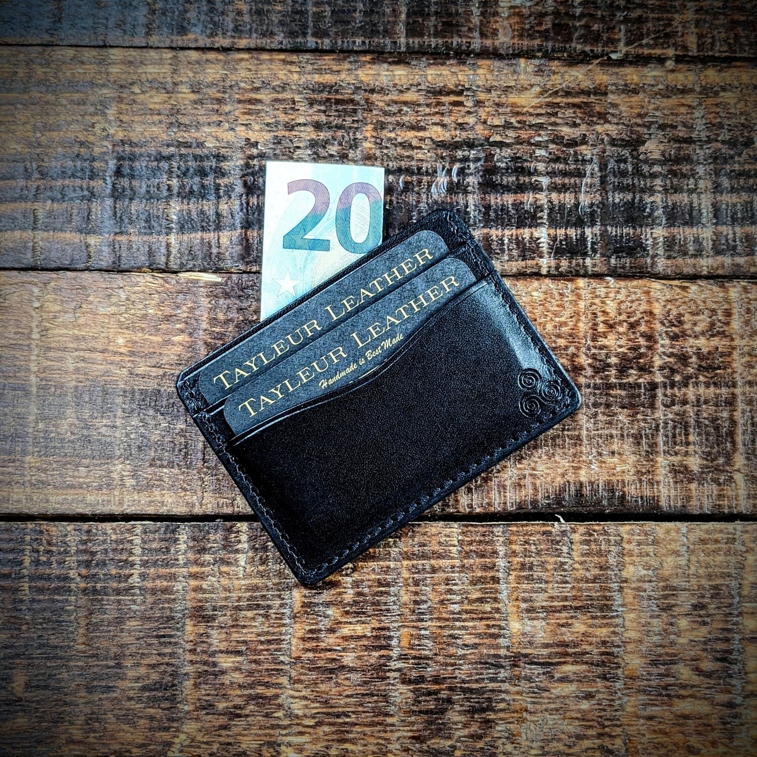 Three-Pocket Minimalist Wallet (Black)