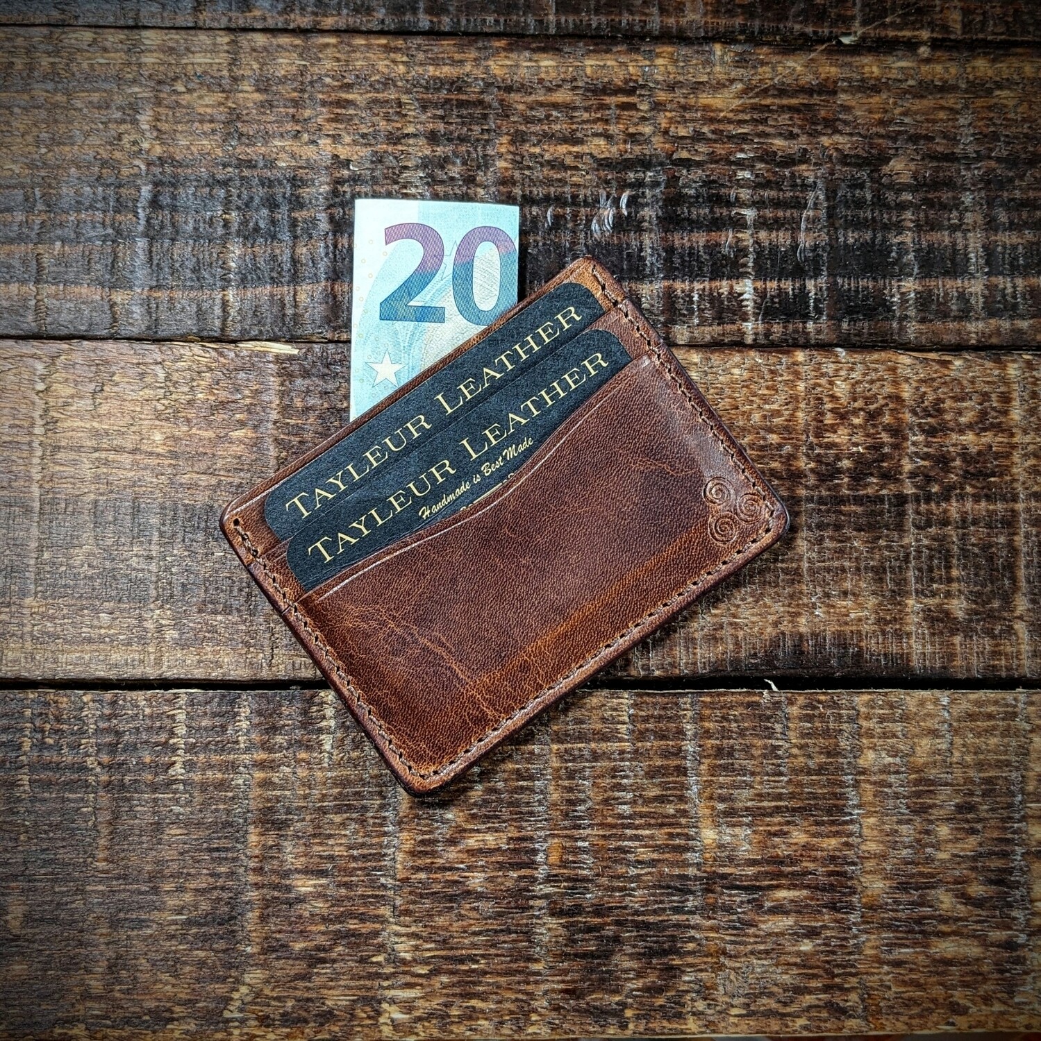 Three-Pocket Minimalist Wallet (Vintage Brown)