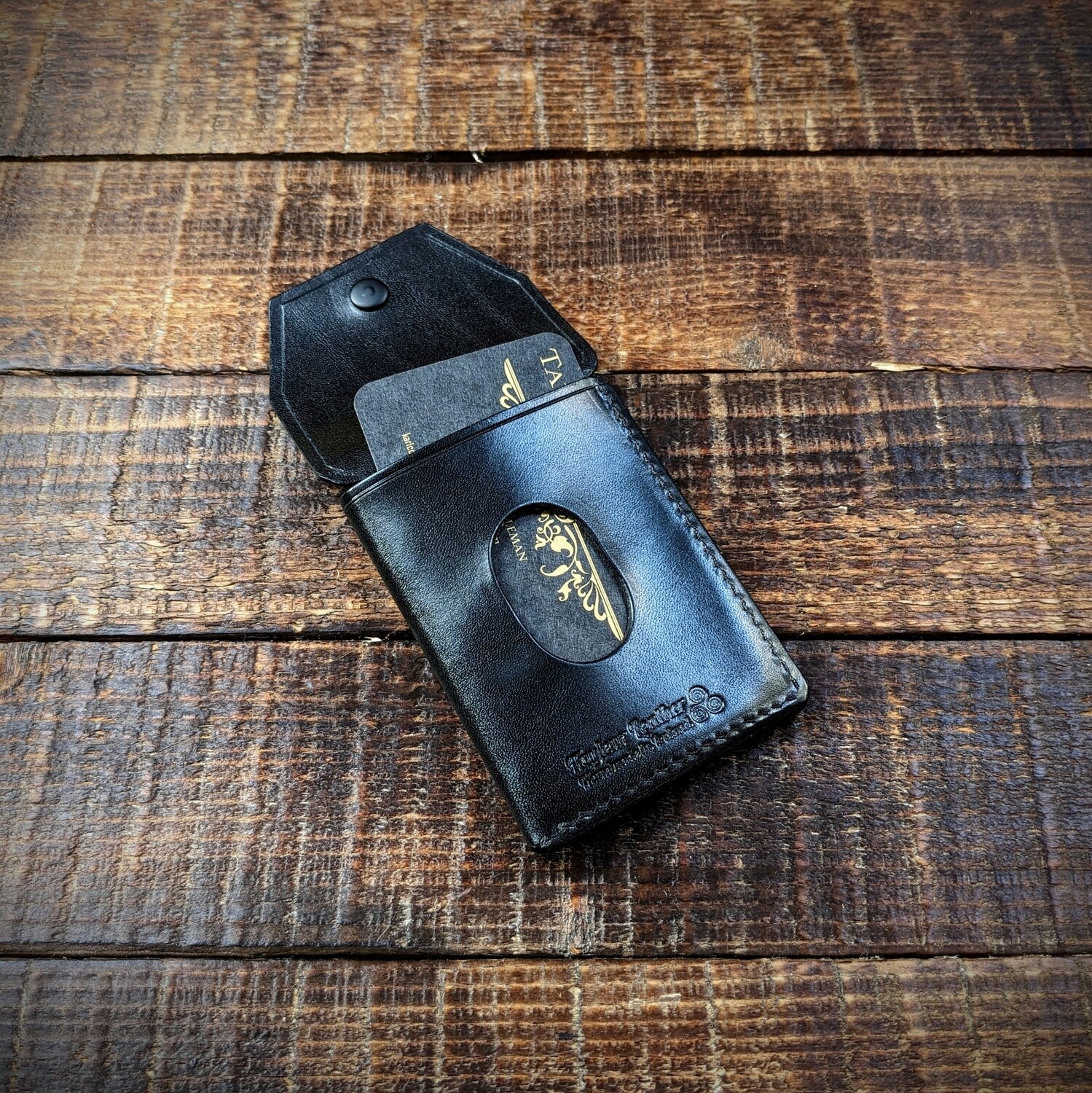 Cash, Card and Coin Minimalist Wallet (Black)