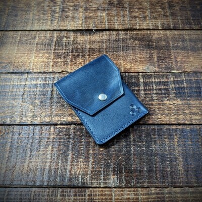 Cash, Card and Coin Minimalist Wallet (Blue)