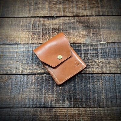 Cash, Card and Coin Minimalist Wallet (Tan)