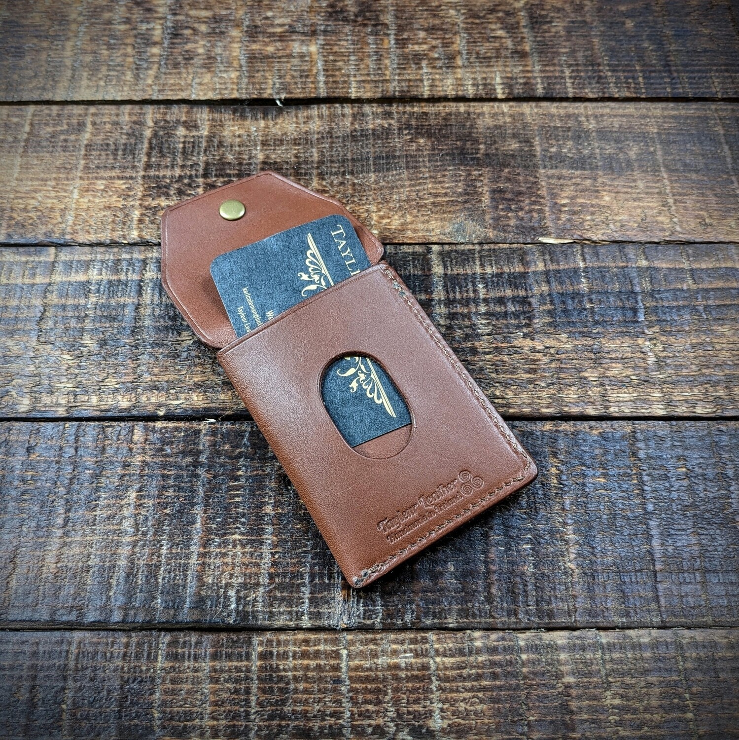 Cash, Card and Coin Minimalist Wallet (Brown)