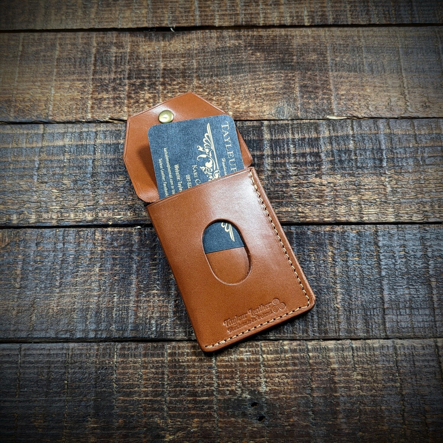Cash, Card and Coin Minimalist Wallet (Tan)