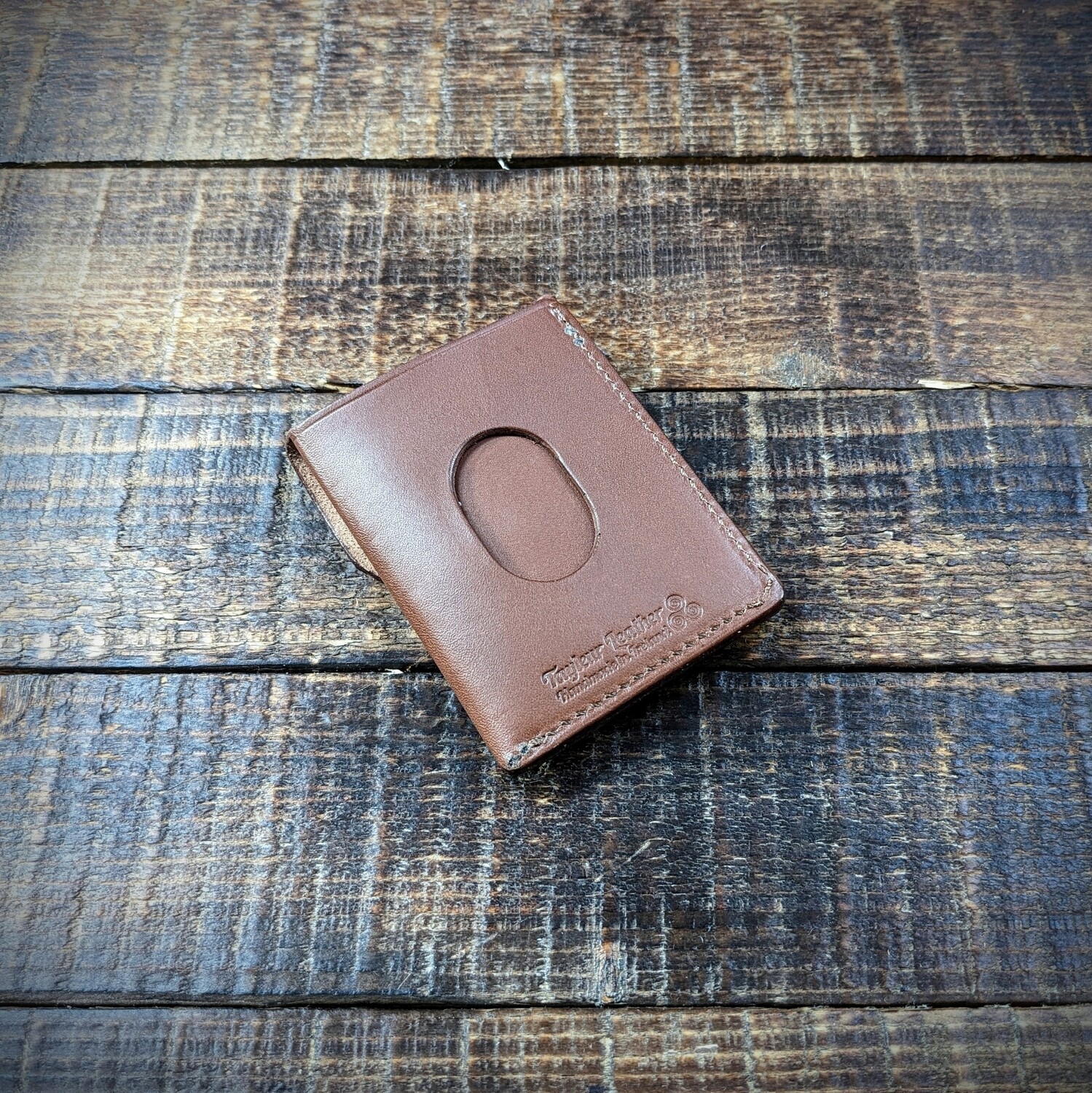 Cash, Card and Coin Minimalist Wallet (Brown)