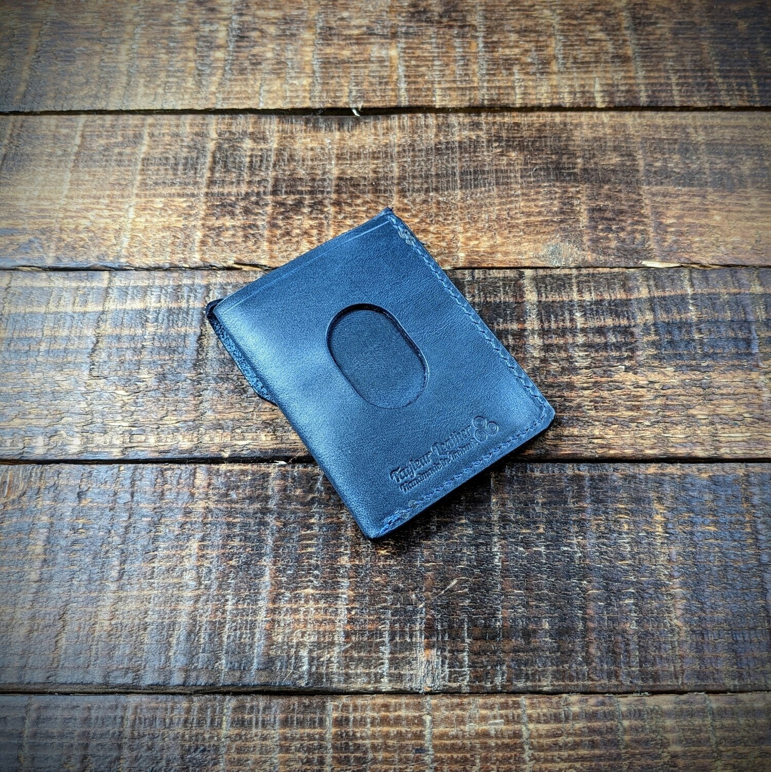 Cash, Card and Coin Minimalist Wallet (Blue)