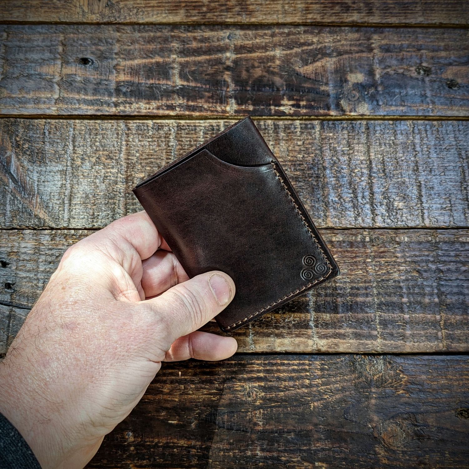 3 Pocket Minimalist Wallet (Dark Brown)