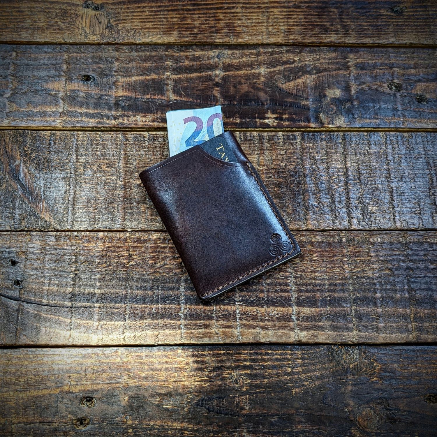 3 Pocket Minimalist Wallet (Dark Brown)