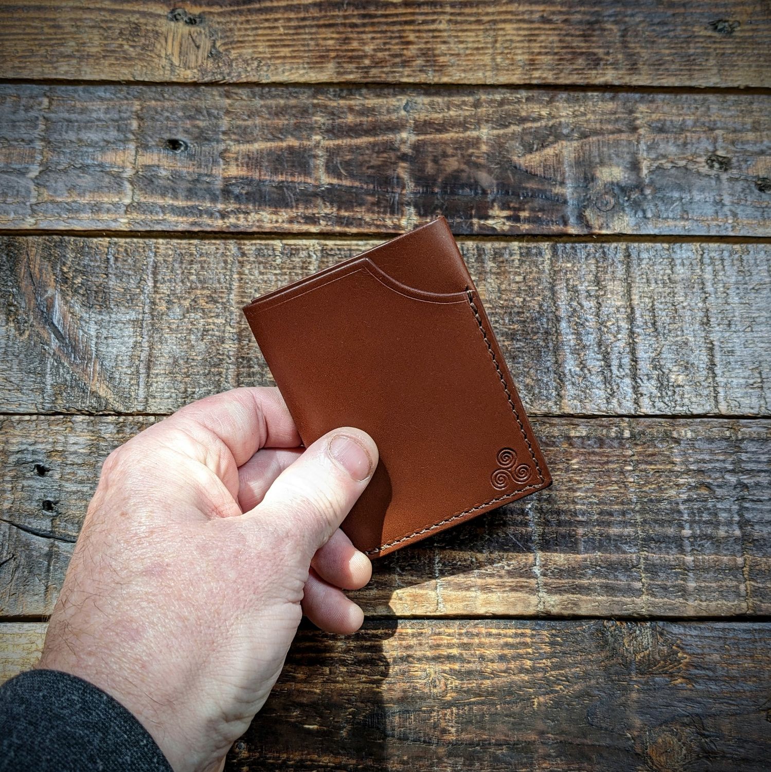 3 Pocket Minimalist Wallet (Brown)