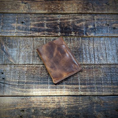 3 Pocket Minimalist Wallet (Vintage Brown)