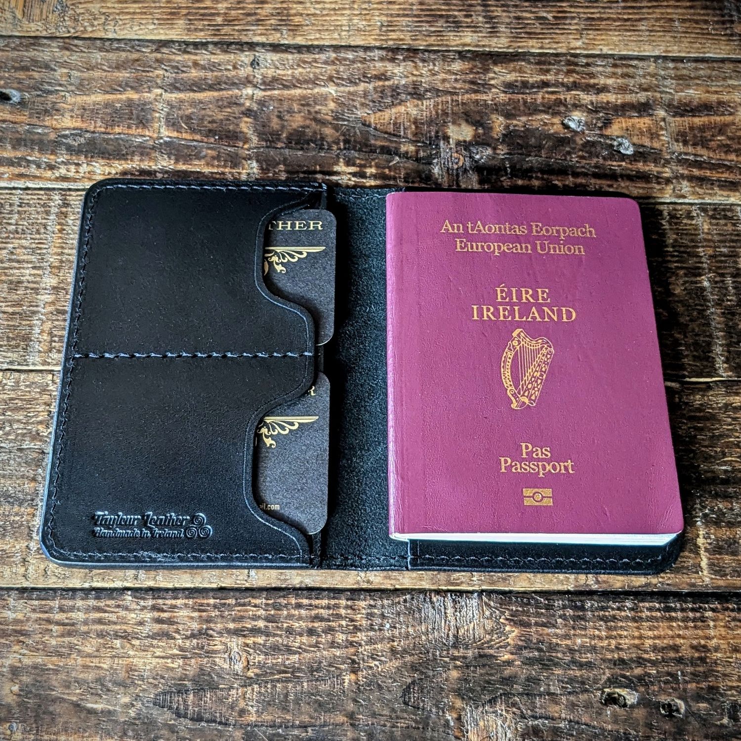Passport Notebook Wallet (Black)