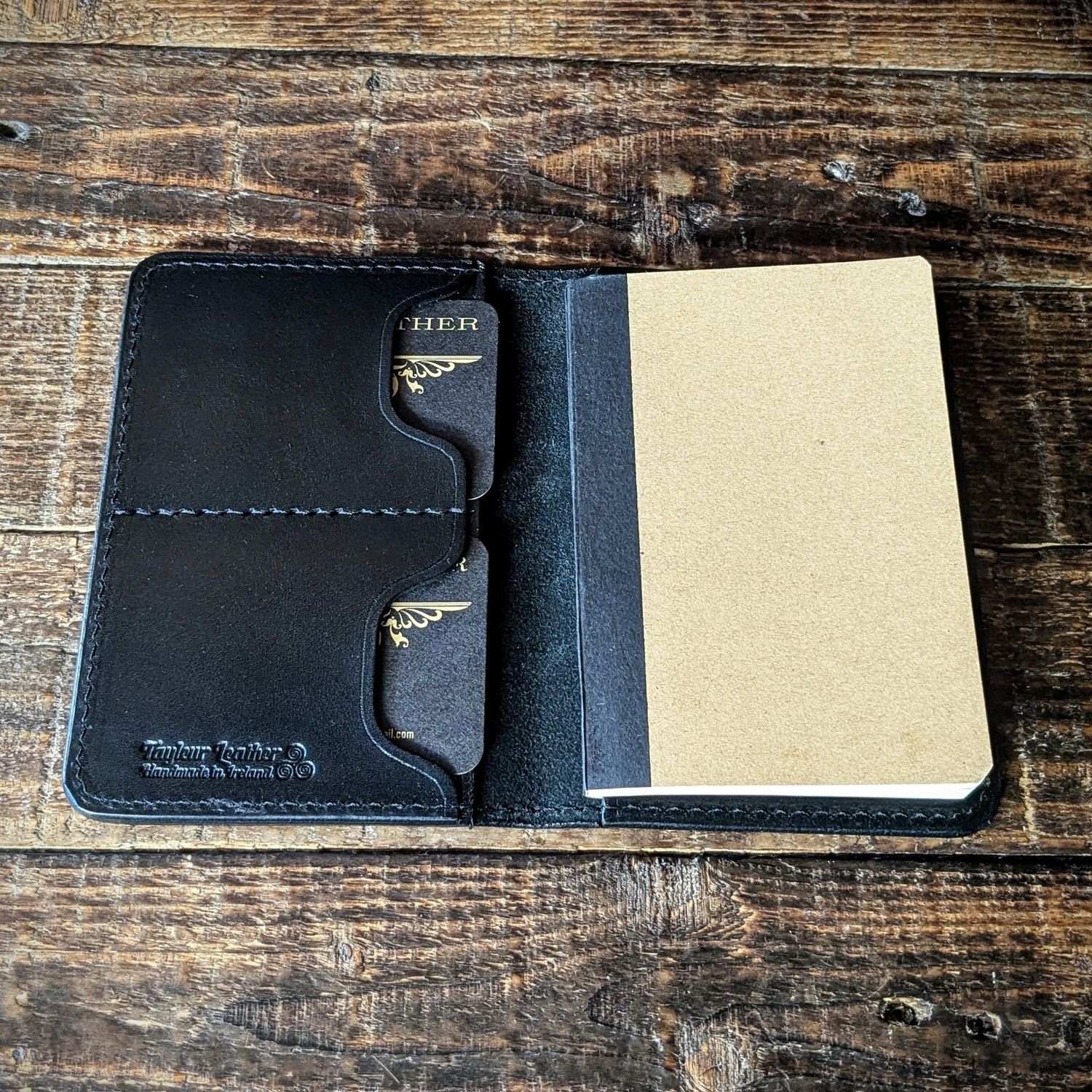 Passport Notebook Wallet (Black)
