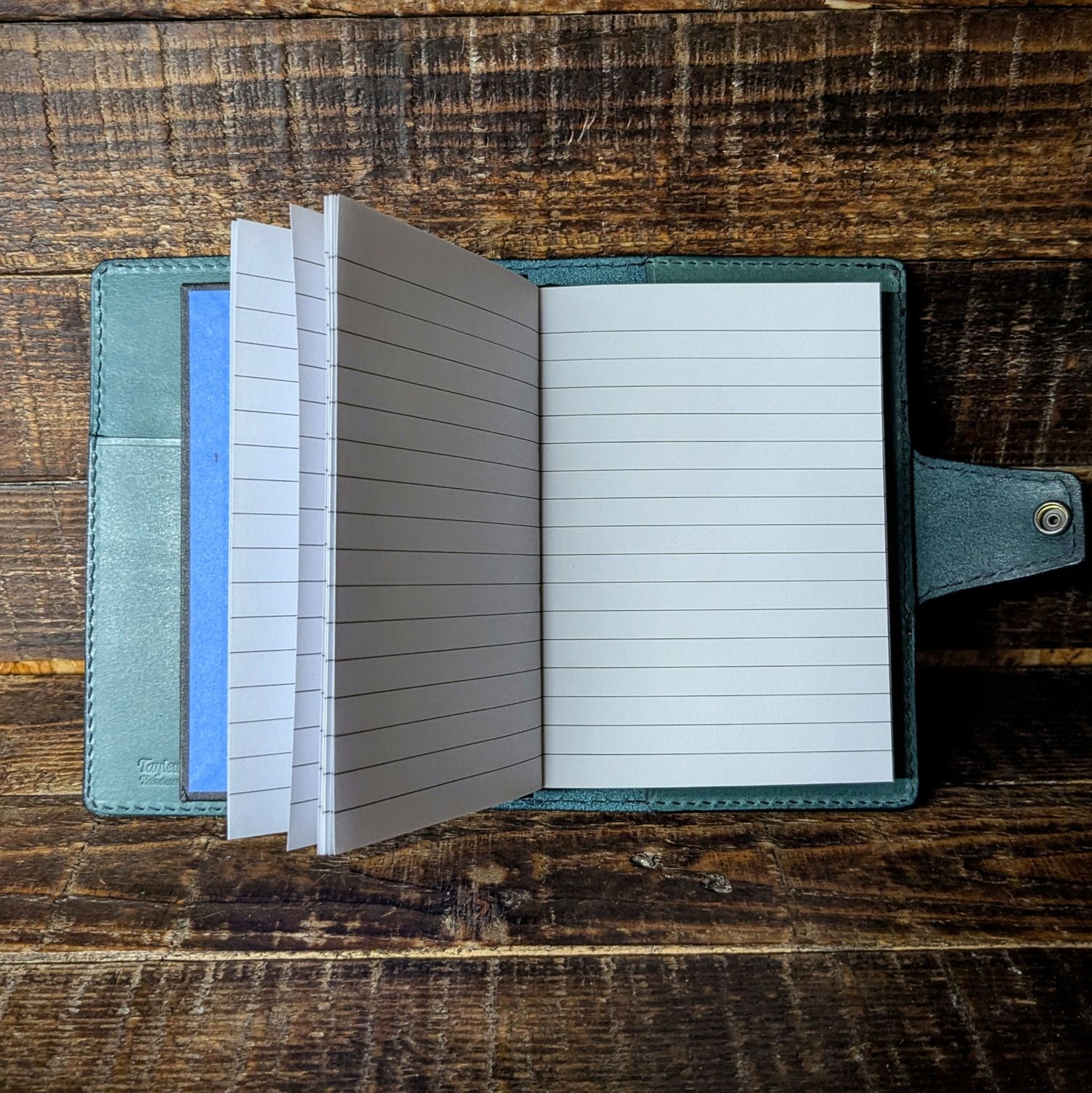 A6 Notebook Turquoise Journal Cover