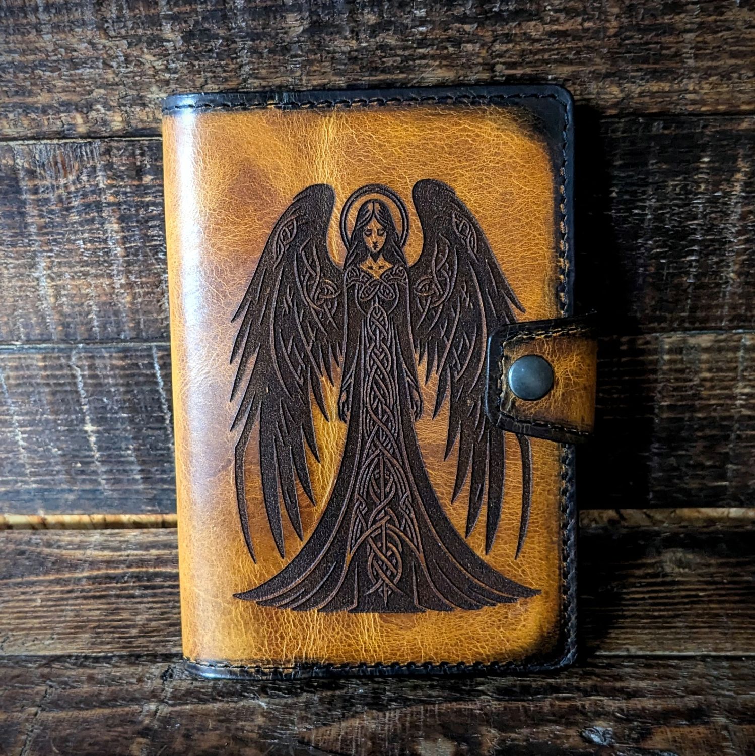 A6 Notebook Journal Cover Yellow and black