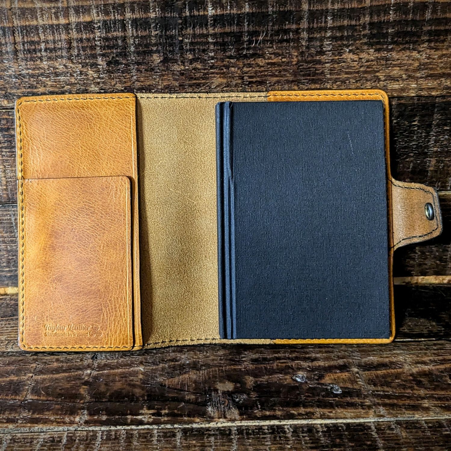 A6 Notebook Journal Cover Yellow and black