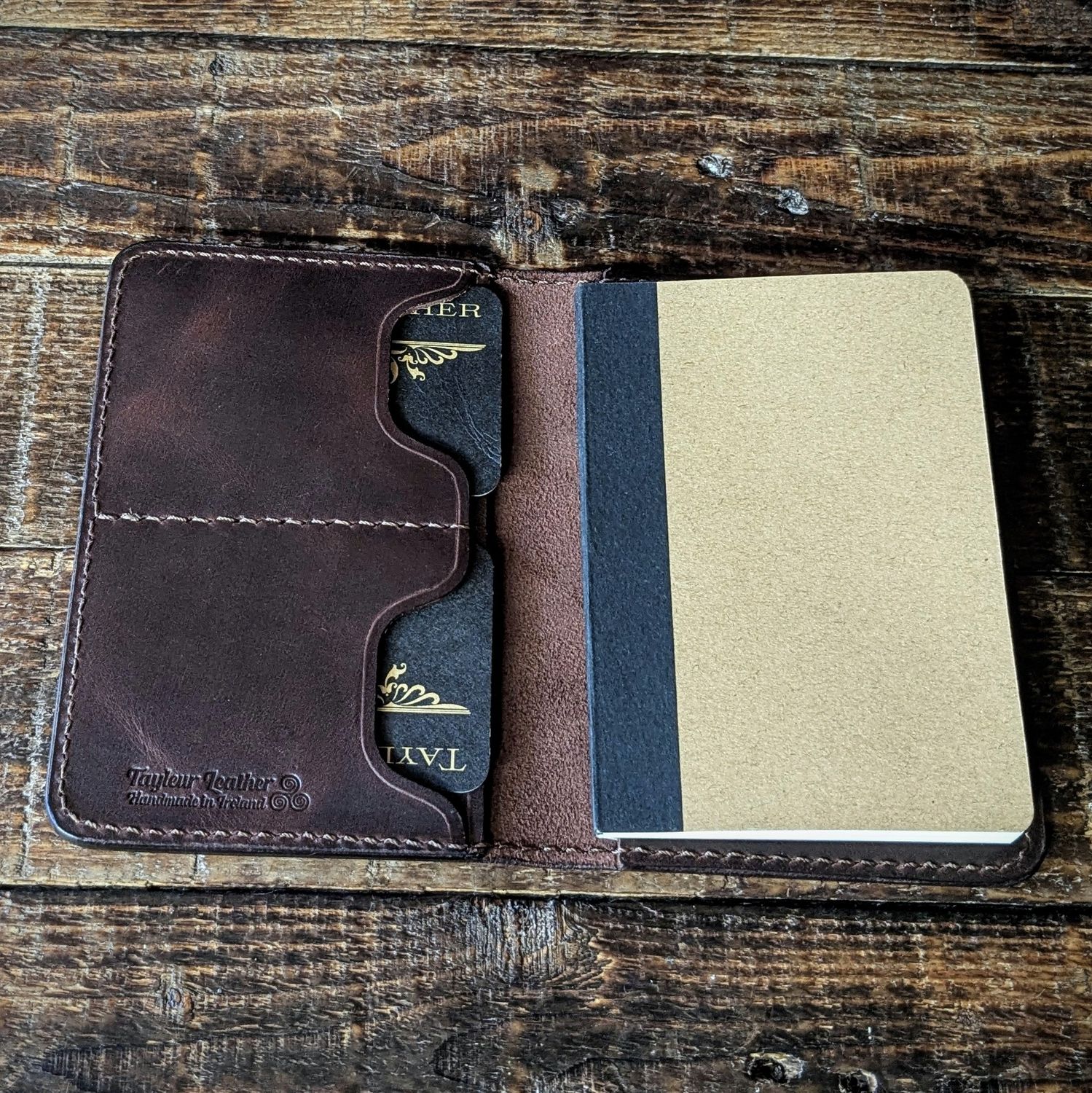 Passport Notebook Wallet ( Vintage Dark Brown)