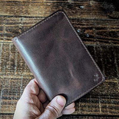 Passport Notebook Wallet (Dark Vintage Brown)