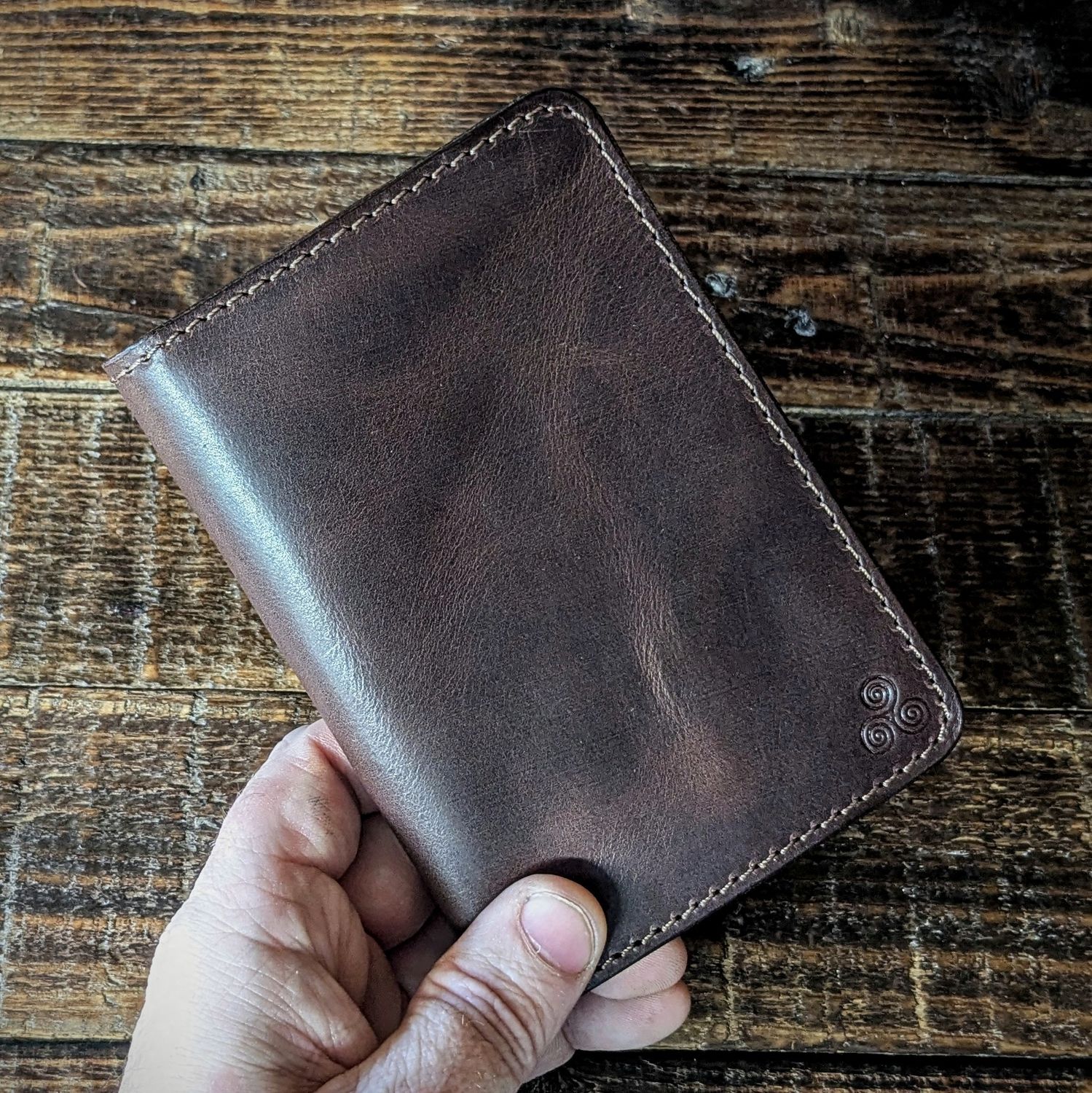Passport Notebook Wallet (Dark Vintage Brown)