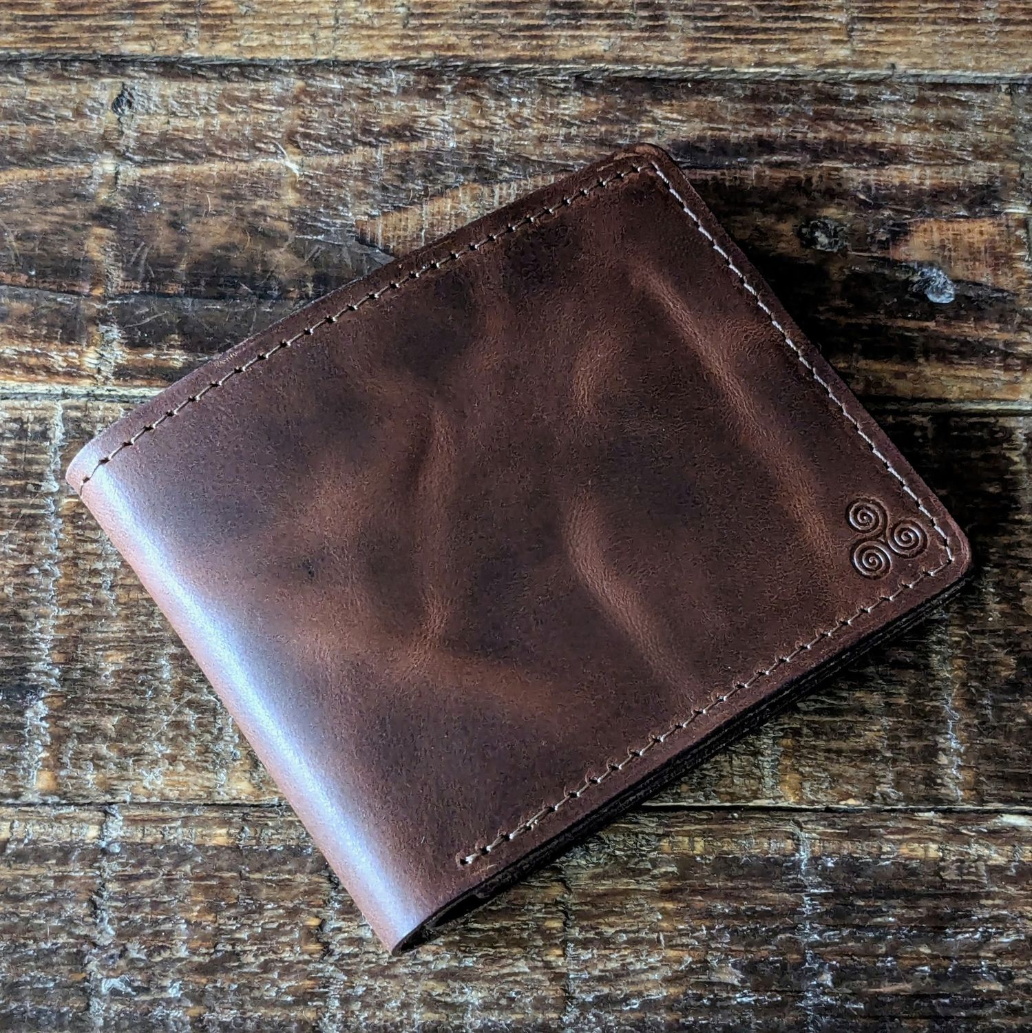 Large Bifold Wallet (Vintage Dark Brown)