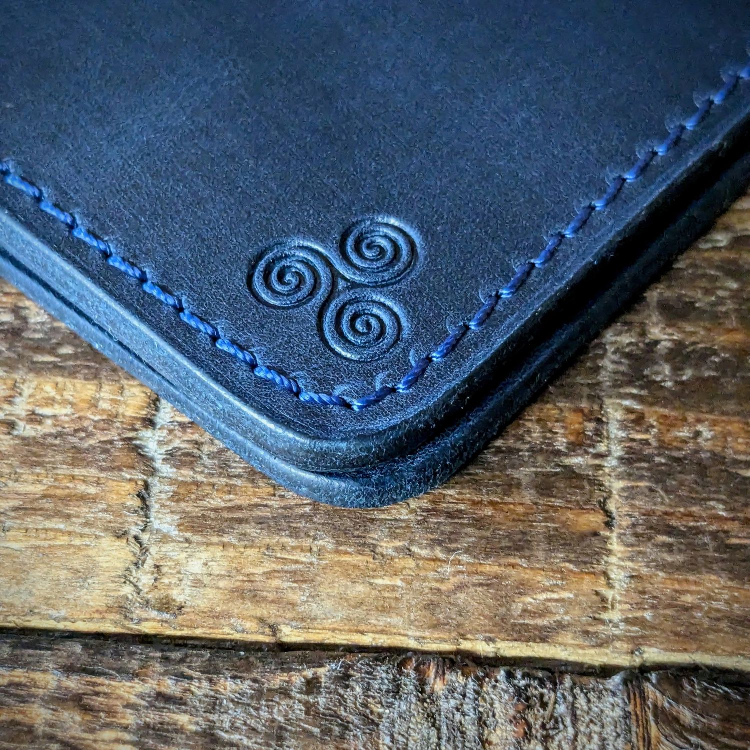 Large Bifold Wallet (Vintage Blue)