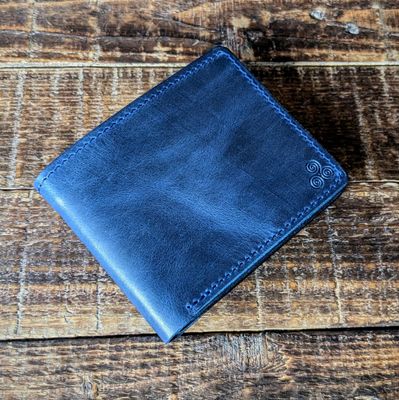 Large Bifold Wallet (Vintage Blue)