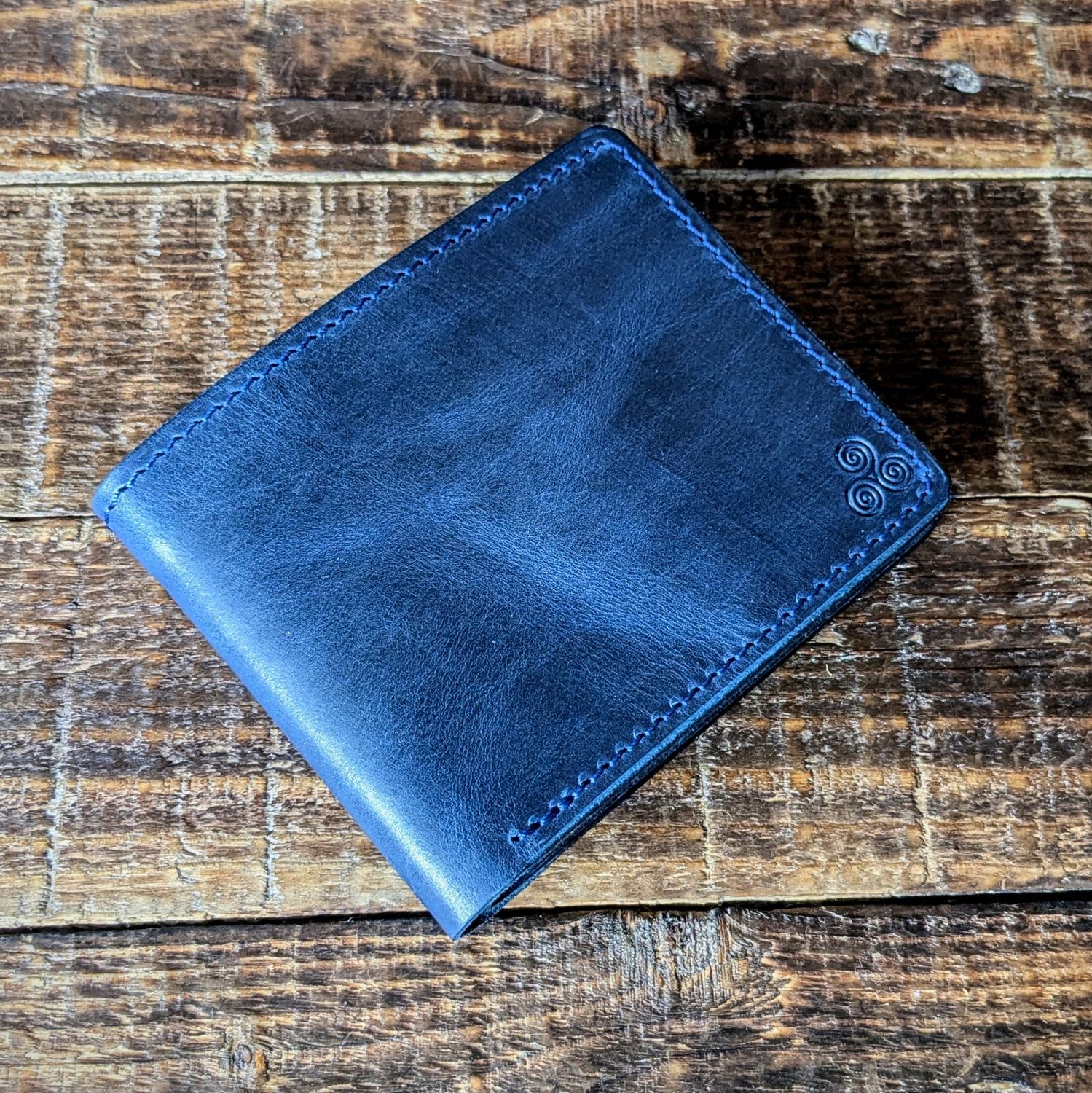 Large Bifold Wallet (Vintage Blue)