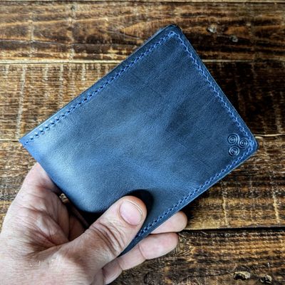 Large Bifold Wallet (Vintage Blue)