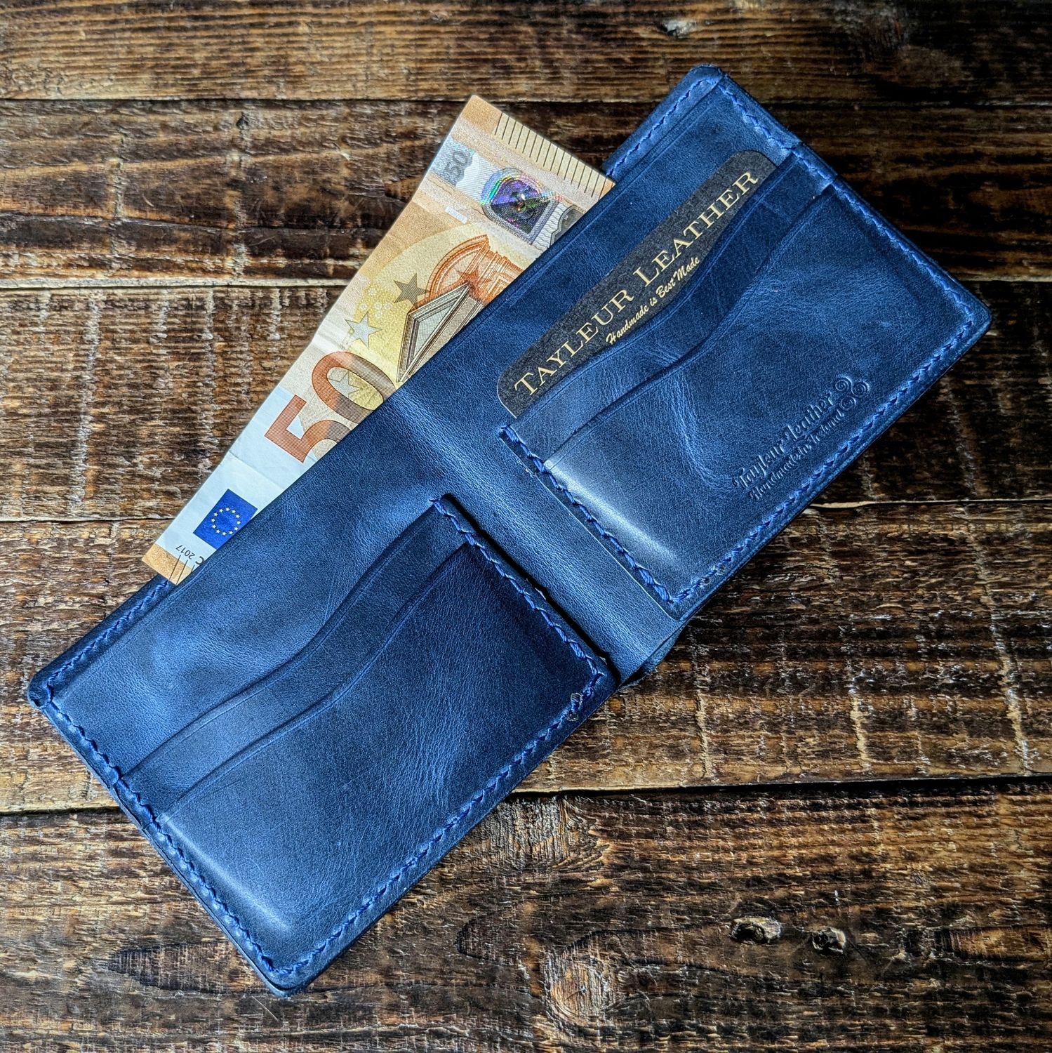 Large Bifold Wallet (Vintage Blue)