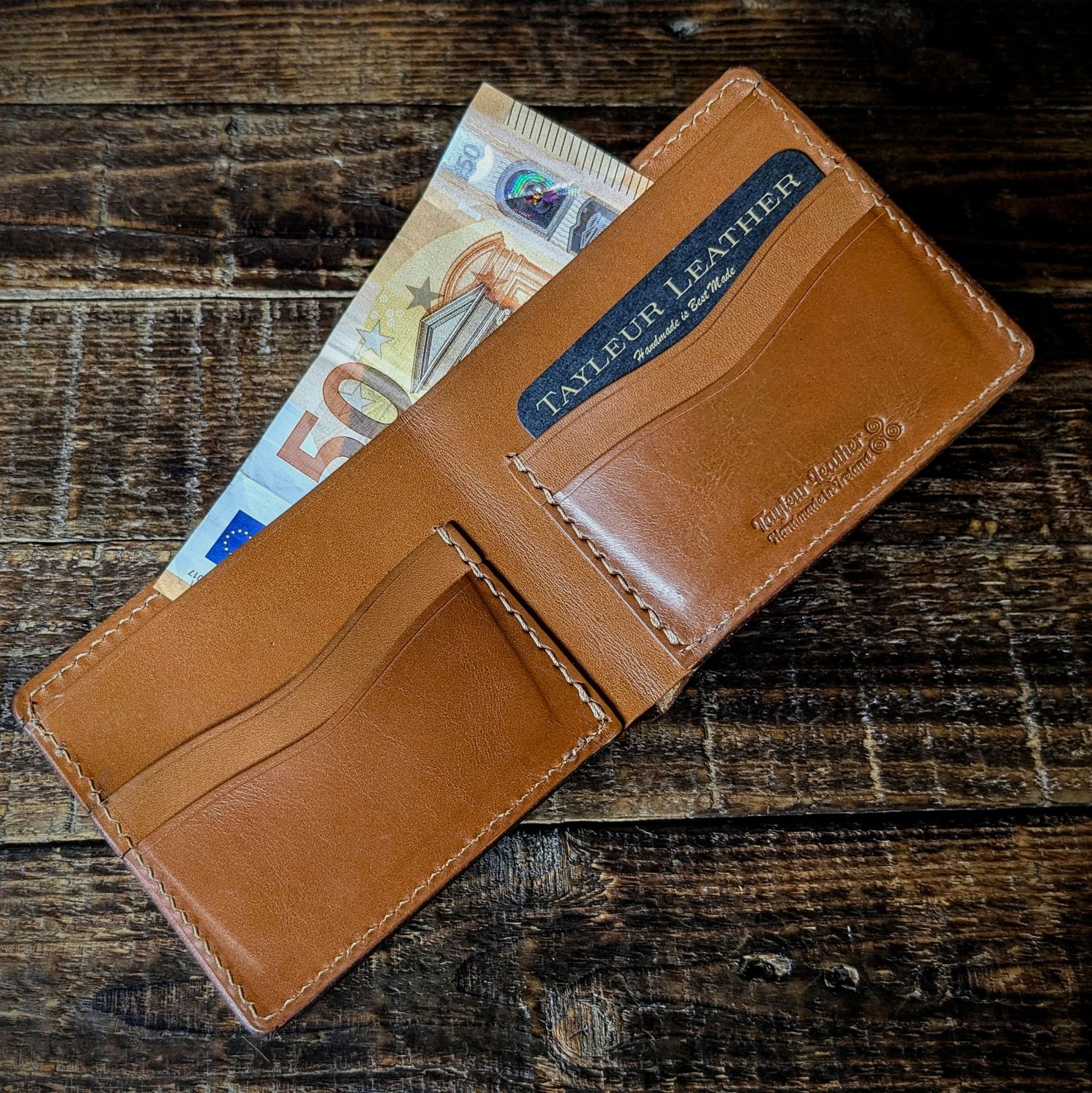 Large Bifold Wallet (Med Tan)