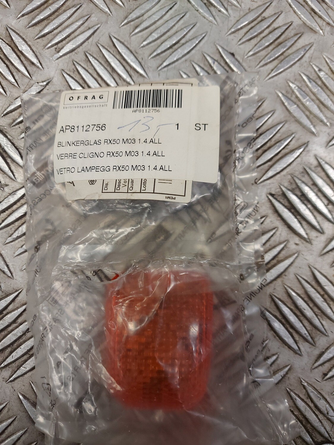 Blinkerglas Orange AP8112756