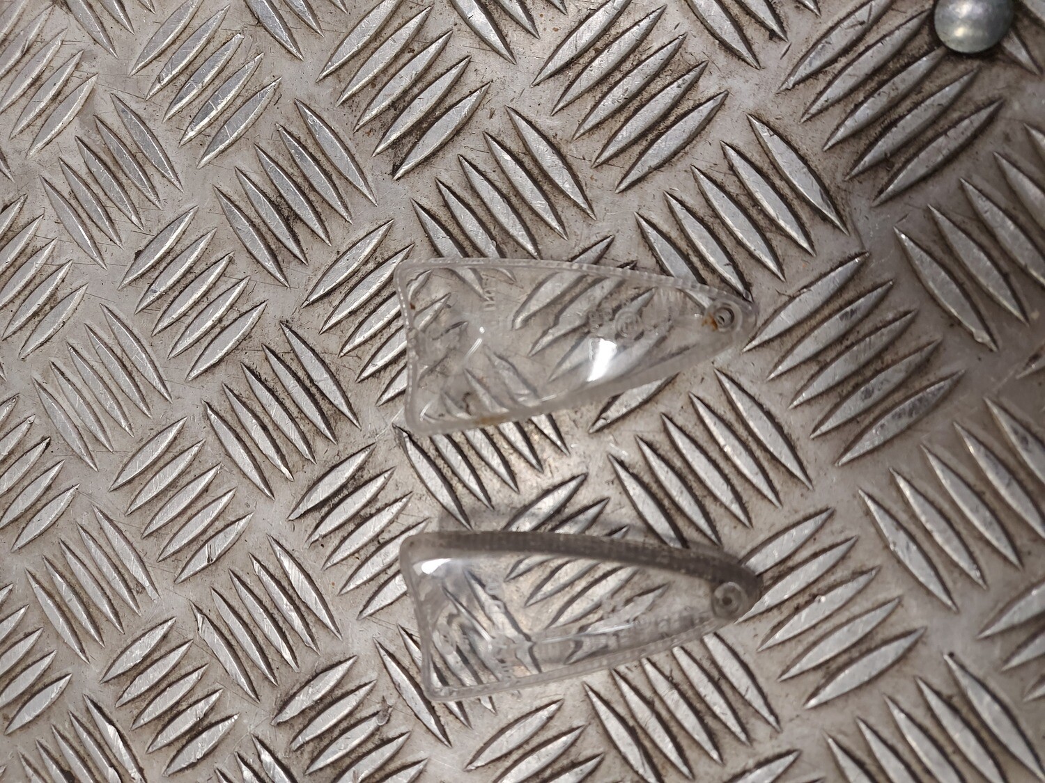 Blinkerglas weiss