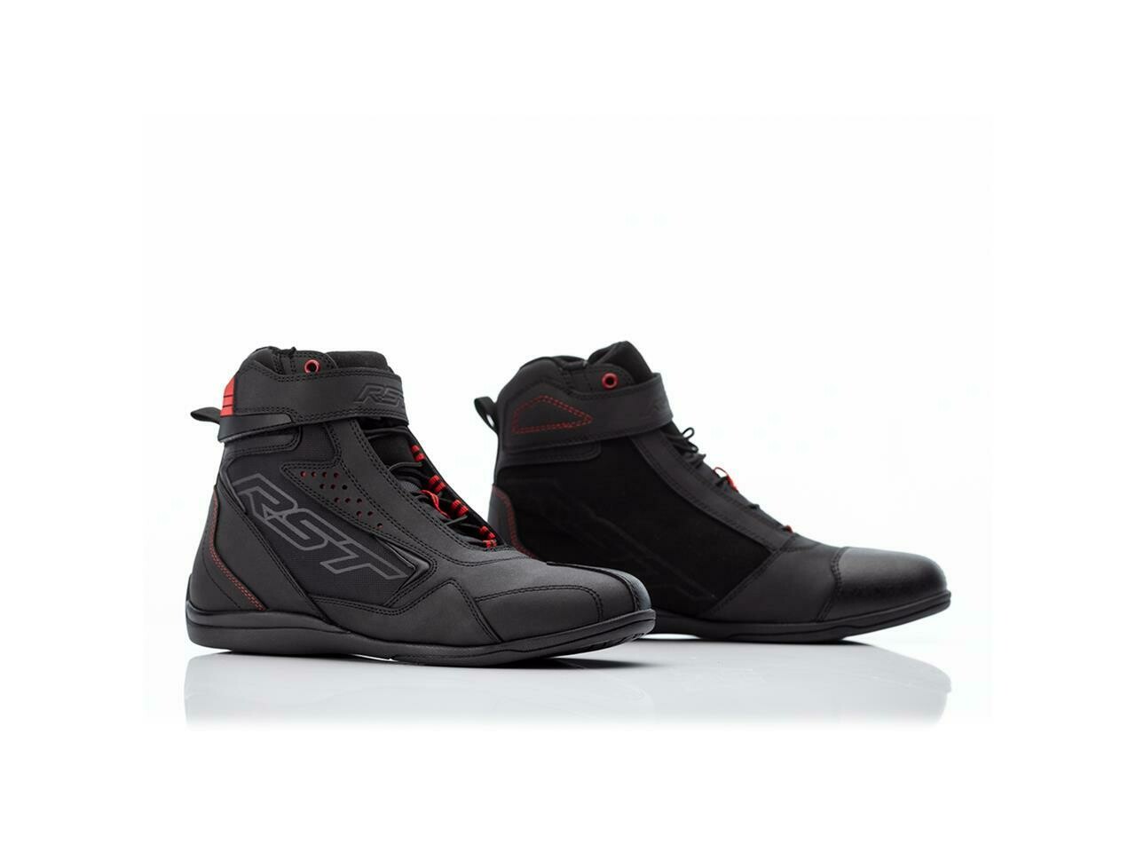 RST Frontier Stiefel Schwarz/Rot Damen