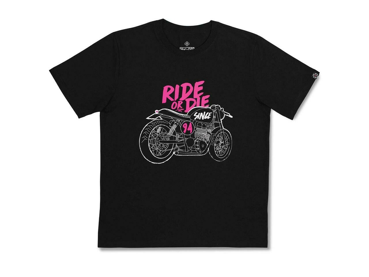 MUC-OFF Ride or Die schwarzes T-Shirt