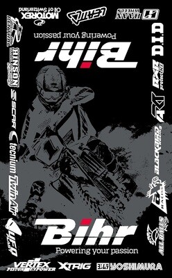 BIHR Home Track Bodenmatte Fahrerlager 160 x 100 cm schwarz